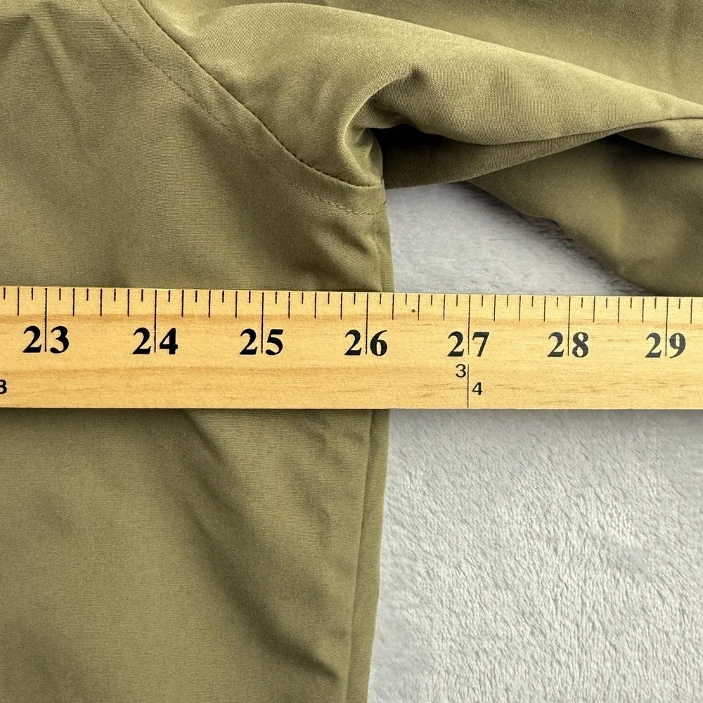 Polo Ralph Lauren Jacket Mens Large Green Microfiber Full Zip Windbreaker